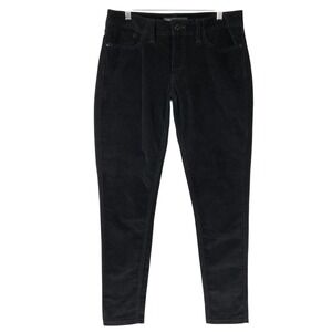 Levi's 535 Legging Black Corduroy Pants 15M Button Zip Fly Skinny Stretch